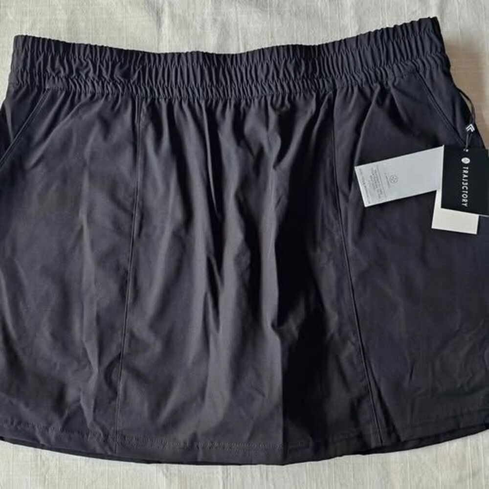 NWT Trajectory Women's Black Active Skort Shorts / Skirt sz XL